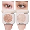 FeiCuiYun 2PC Single Color Glittler eye shadow, Monochrome Glittler Eyeshadow, light Shimmer eyeshadow, Glittler Pressed Powder Single Vegan Eyeshadow; Talc, Paraben & Cruelty Free, (09+11)