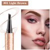 BowJian Waterproof Eyebrow Pencil Microblade Eyebrow Pen Brown Eyebrow Pencils 4 Tip Microblade Brow Pen Eyebrow Tint Pen Natural Microblading Pen Brown Brow Pencil Eyebrow Makeup #Light Brown