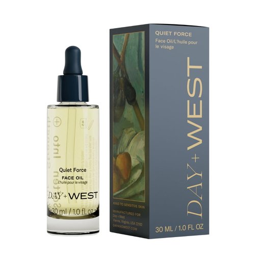 Day+West Quiet Force Face Oil | Hydrating Skin Care with Squalane, Sunflower Seed, Jojoba, Rose Hip Oils & Bakuchiol | Vitamin C from Berry Extracts Nourishes, Firms & Renews Sensitive Skin.