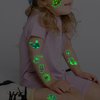 CHARLENT 300 Styles Glow in The Dark Tattoos for Kids, 36 Sheets Mixed Styles Luminous Temporary Tattoos for Boys Girls Party Favors Goodie Bag Fillers
