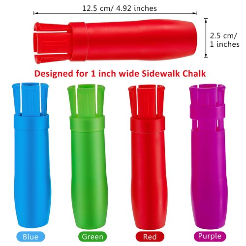 Sidewalk Chalk Holders Railroad Chalk Holder Jumbo Plastic Adjustable Chalk Clip Holder for Kids Teachers Students Office or Classroom (5)