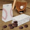 SAYAYA 24 Pcs Baseball Gift Bags Baseball Candy Treat Party Bags Baseball Goodie Snack Bags Baseball Party Favor Bags with Stickers for Kids Sport Softball Theme Birthday Party Supplies (White)