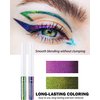 Chameleon Glitter Eyeliner Liquid, Pink Purple Metallic Satin High-Pigmented Color Multi-Reflective Finish Glitter Eye Liner Eyeshadow Pen,Smudge-proof,Longwear,Ultra-Fine Tip Eyeliner,for Eye Makeup-06