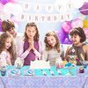 pewatul Mermaid Tablecloth -Mermaid Birthday Decorations Disposable Rectangle Table Cloths for Party Kids Girls Baby Shower Themed Birthday Party Favors,108x54 Inch 8pc