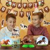 29 Pieces Horse Party Decorations Horse Birthday Banners Horse Hanging Swirls Hanging Cards Cupcake Toppers Honeycomb Centerpiece for Birthday Party Supplies
