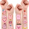 Cute Pig Temporary Tattoos Stickers Themed Barnyard Birthday Party Decorations Supplies Favors Decor 85 PCS Funny Pink Little Piggy Farm Animals Tattoo Gifts For Kids Boys Girls School Prizes Carnival