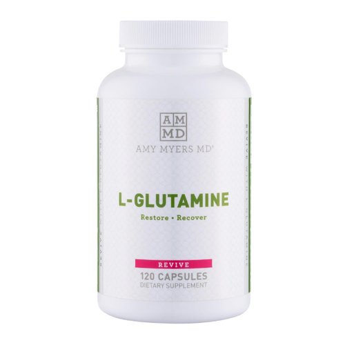 Amy Myers MD L Glutamine Capsules 1700mg to Support Sugar Cravings, Muscle Repair & Healthy Gut - Ideal Amino Acid For Leaky Gut & Digestive Health - Supports Immune System & Thyroid Function 120 Caps