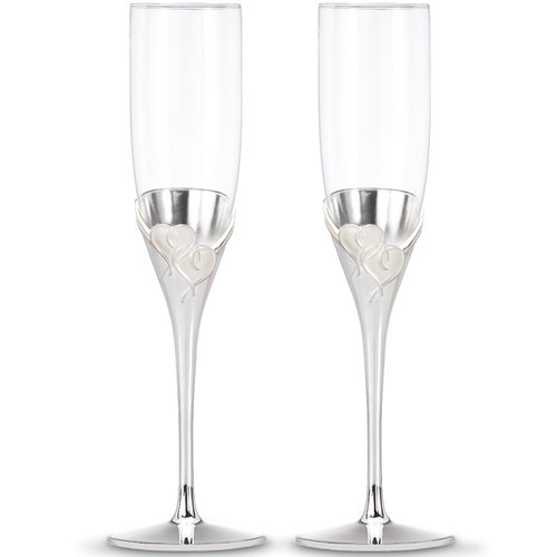 Lenox True Love Glass Flute Pair Clear, 1.25 LB