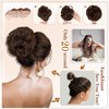 Wodelanle Claw Clip Messy Bun Hair Piece Wavy Hair Bun Curly Messy Bun Hair Piece Synthetic Tousled Updo Hair Extensions Ponytail Scrunchies Hairpieces for Women,Ash Blonde