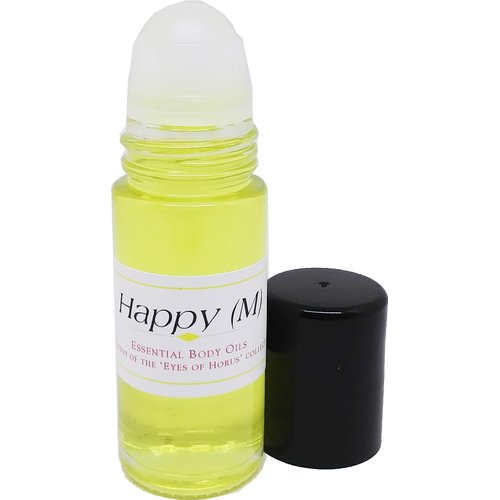 Happy - Type C For Men Scented Body Oil Fragrance [Roll-On - Yellow - 1 oz.] - ID#23807
