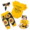 Reborn Baby Dolls Clothes for 17-22 inch Reborn Dolls Bright Yellow Sunflower Baby Doll Clothes Set Newborn Doll Girl and Boy 3 Pieces of Pack
