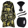Waterproof Hair Cutting Cape Barber Cape for Men Cape for Hair Cutting with Adjustable Neck Size Neck Strips Neck Duster Set Hair Styling Cape Salon Cape with 100 Count Neck Strip Barber Supplies