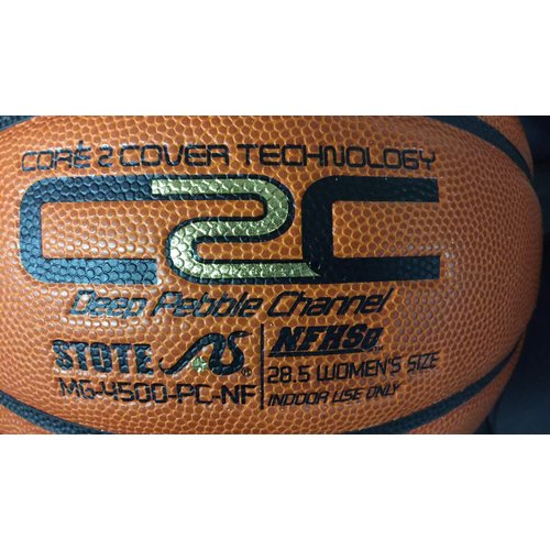 The Rock Official Women's 28.5" Composite Leather Basketball - Used by Top Colleges - Superior Air Retention and Durability - Patented Pebble Design - w/ Certificate of Authenticity