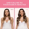 GOO GOO Wire Hair Extensions Human Hair, 4/27/4 Chocolate Brown with Caramel Blonde Balayage 16inch 125g, Invisible Wire Hair Extensions with Transparent, Seamless Fish Line Hairpiece