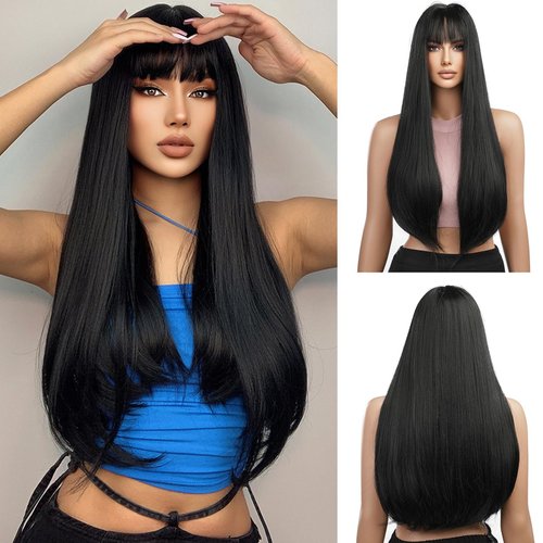 Esmee 24Inch Charming Wig Light Blonde Long Wigs for Women Middle Parting Natural Straight Heat R...