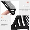 4 Pcs Rat Tail Comb Set Steel Pin Rat Tail Carbon Fiber Heat Resistant Teasing Combs with Hollow Design, Metal Parting Fine Tooth Hair Combs for Women,4 Colors Styling Comb for Precision Hair Styling