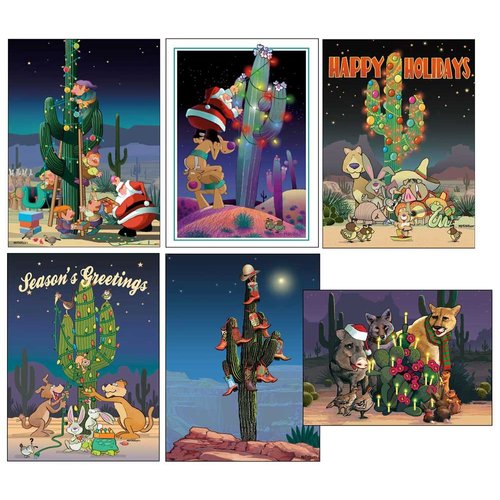 Stonehouse Collection Western Christmas Cards Variety Pack - 24 Southwest Cards & Envelopes