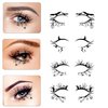 Ylapagne Halloween Eyeliner Sticker Eye Black Temporary Tattoos Shadow Stickers Spider Web Witch Eye Makeup for Women Girls Party Decorations 4 Pcs