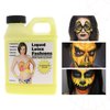 Fluorescent Yellow 8 Oz - Liquid Latex Face and Body Paint, Black Light UV Reactive GLOW, Art, Theater, School Plays, Cosplays and Concerts!