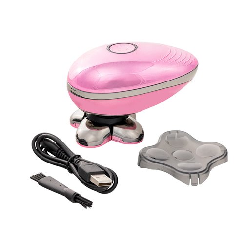 Pop Sonic Shaver for Women (Rose Gold) - 5 Head Women's Electric Shaver - 360 Degree Flawless Hair Remover for Women w/Battery, USB Charging Cord, & Cleaning Brush | Waterproof Trimmer for Women