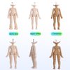 XiDonDon New 1/12BJD Doll Body for GSC Head,OB11 Doll Replace Body, with Animal Body Accessories,Three Uses,Action Figures (Cinnamon)