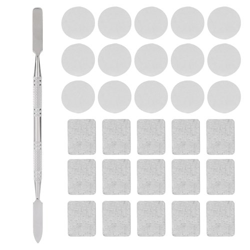31pcs Metal Stickers for Eyeshadow Palette Set, Empty Eyeshadow Makeup Palette, Metal Stickers Colorful Empty Palette Sticker for Eyeshadow Palette Set (15Pcs Round + 15Pcs)