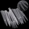 300 Pcs Nail Swatch Sticks with Ring, Stiletto Nail Polish Color Sample Sticks Display