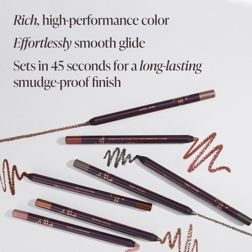 Mally Beauty Evercolor Starlight Waterproof Eyeliner - Caribbean Sea - Smudge-Proof, Longwear, Creamy Gel - Sharpenable Eyeliner