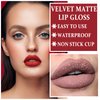 AWCCXMYM 3 Colors Matte Lipstick Set Nude Lip Stick Long Lasting Waterproof Velvet Rotating Lip Crayon Professional Lip Gloss Makeup Set -Set B