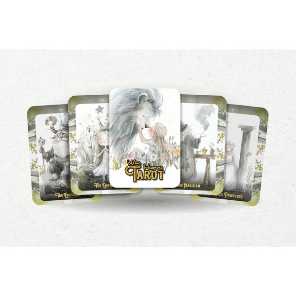 White Harmony Tarot - 78 Cards - Tarot - Tarot Deck - Fortune Telling - Divination Tools
