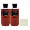 Bath & Body Works Men's Collection Bourbon - 2 pack - Body Wash 3 in 1 Hair, Face & Body Wash With a Natural Oats Sample Soap