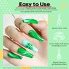 modelones Neon Green Gel Nail Polish, 1 Pcs 15 ML Bright Green Gel Polish Soak Off U V LED Nail Polish Nail Art Starter Manicure Salon DIY at Home
