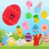 LOKIPA 24PCS Easter Mochi Squishy Toys, Easter Squishy Toys for Kids Easter Basket Stuffers Egg Fillers Gifts Party Favors