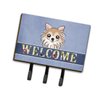 Carolines Treasures Chihuahua Welcome Leash or Key Holder Blue Triple multicolor