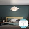 Helunsi Canopy Kit, White Canopy Light Kit, 5-3/8" Dia Canopy Kit for Chandelier or Pendant Light Fitting Accessory, DIY Creative Swag Lighting Fixtures(1Pcs)