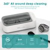 KECOOLKE Ultrasonic Jewelry Cleaner, 400ml Sonic Cleaner with Digital Timer for Eyeglasses, Rings, Coins，Silver，Denture Ultrasonic Cleaner Solution for Gifts