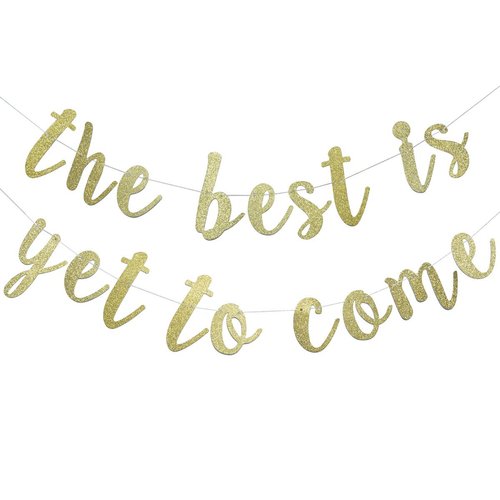 The Best is Yet to Come Banner for Bridal Shower, Engagement, Wedding, Pregnancy Announcement, Gr...