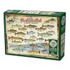 Cobble Hill 1000 Piece Puzzle - Freshwater Fish of North America - Sample Poster Included