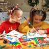 BenLouis Christmas Mini Coloring Activity Books Kids with Stacking Crayons Christmas Party Favors Bulk for Students Holiday Classroom School Gift Prizes Goodie Bags Stuffer （12set Coloring ）
