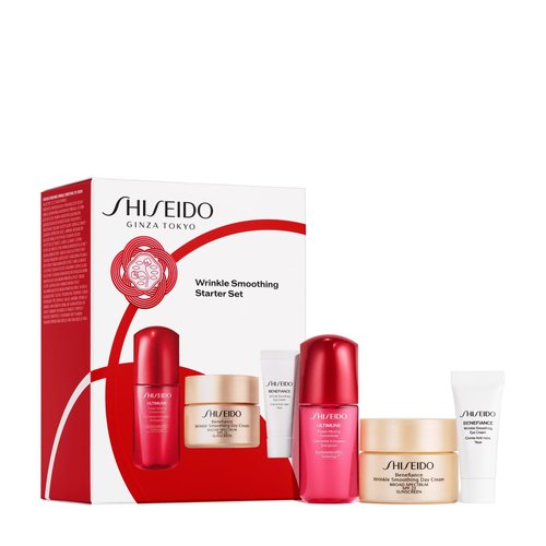 Shiseido Wrinkle Smoothing Starter Set - Includes Ultimune Power Infusing Concentrate (10mL), Ben...