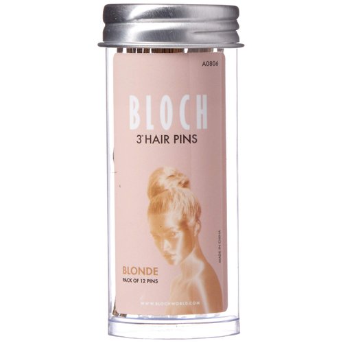 Bloch Unisex-Adult&#39;s Standard Hair Pins-3&quot;-12 Pack, Blonde, 12 Count (Pack of 1)