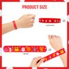 MGparty 72pcs Christmas Slap Bracelets Silicone Bracelets Bulk Party Favors Toys for Kids Xmas Party Favors Christmas Stocking Stuffers Gifts Goodie Bag Stuffers