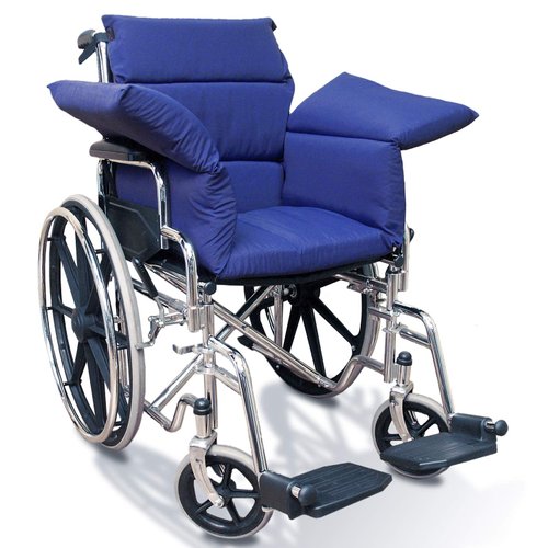 NYOrtho Wheelchair Comfort Seat Cushion Navy-Water-Resistant 54" L x 17" W