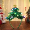 Gangel Christmas Headbands Christmas Trees Hair Band Light Up Headbands LED Glow Hairband Party Costume Hair Accessories for Women