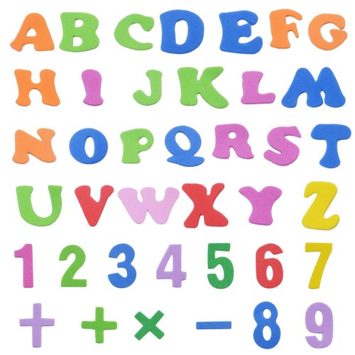 Aylifu Foam Stickers, 260 Pieces Self-Adhesive Foam Alphabet Letters and Numbers Sticker for Kid's Arts Craft Supplies - Assorted Colors