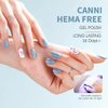 CANNI Light Blue Gel Nail Polish, 1Pcs Pastel Blue Gel Polish Baby Blue Color Nail Polish Gel High Gloss Soak Off U V Gel Nail French Nail Manicure Salon DIY