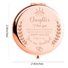 Soulpetals Daughter Gift from Mom, Birthday Gifts for Daughter Adult, Gifts for Daughters from Mothers, Daughter Wedding Gift from Mom to My Daughter Makeup Compact Mirror