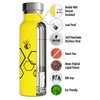 Kids Water Bottle Easy-Sip Straw Lid Leak-Proof Insulated Stainless Steel Thermos Perfect for School & Pickleball 3 Lids BPA-Free Keeps Drinks Cold for 24 Hours