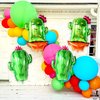 KatchOn, Cactus Balloons for Cactus Party Decorations - Huge 34 Inch, Pack of 4 | Cinco de Mayo Balloons, Fiesta Balloons for Cactus Decorations | Mexican Party Decorations, Taco Tuesday Decorations
