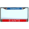 All About Signs 2 Yankees Giants License Plate Frame Blue andRed